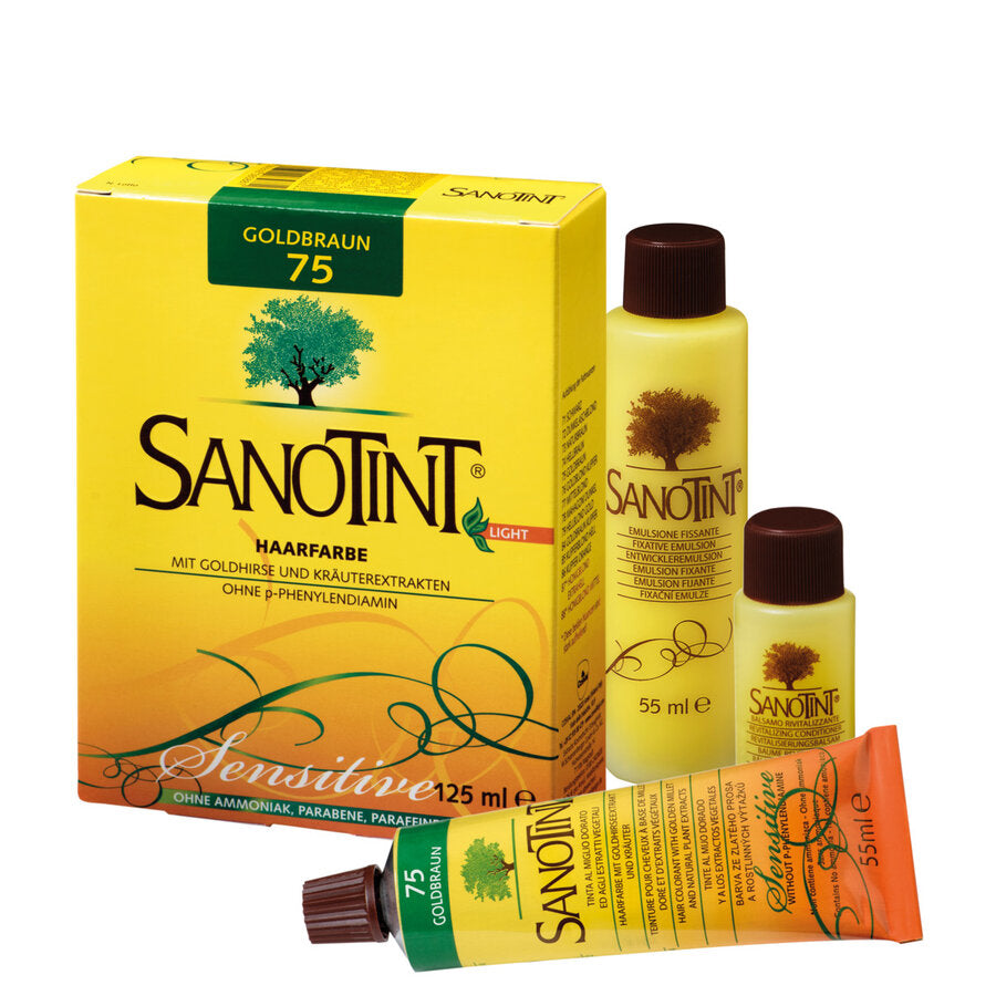 Sanotint® hair color sensitive No. 75 golden brown, 125ml - firstorganicbaby