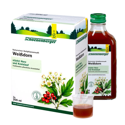Schoenenberger® hawthorn, natural pure medicinal plant juice, 600ml