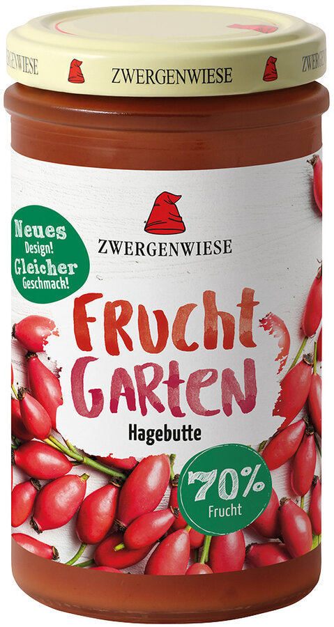 Our fruit garden series with 70% fruit is made from exquisite berries and fruits gently and in small quantities. Many fruits come from German organic cultivation. A large selection of fruit garden varieties in the 225g glass is waiting to seduce your sense of taste.