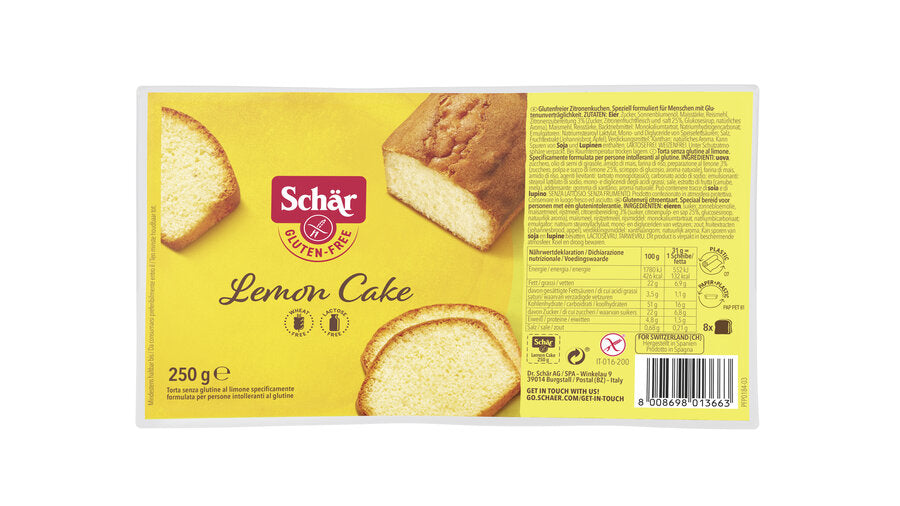 3 x Schär Lemon Cake, 250g - firstorganicbaby