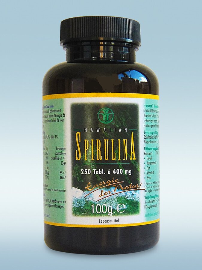 Ivarsson's products for life Hawaiian Spirulina 250 tablet. 400 mg, 100g - firstorganicbaby