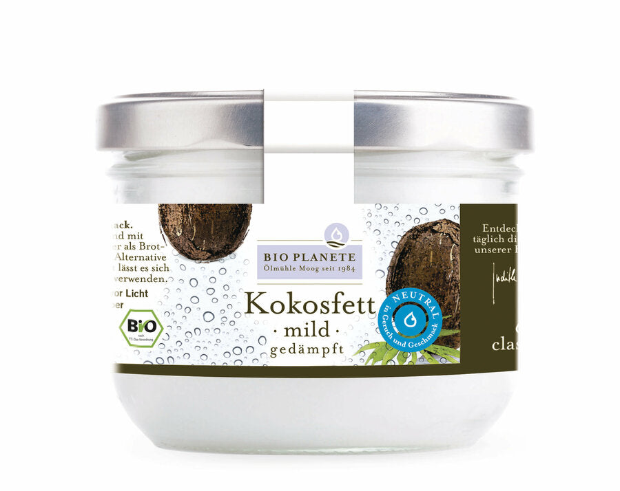 Bio Planète Kokosfett Mild convinces with its taste neutrality and odorlessness.