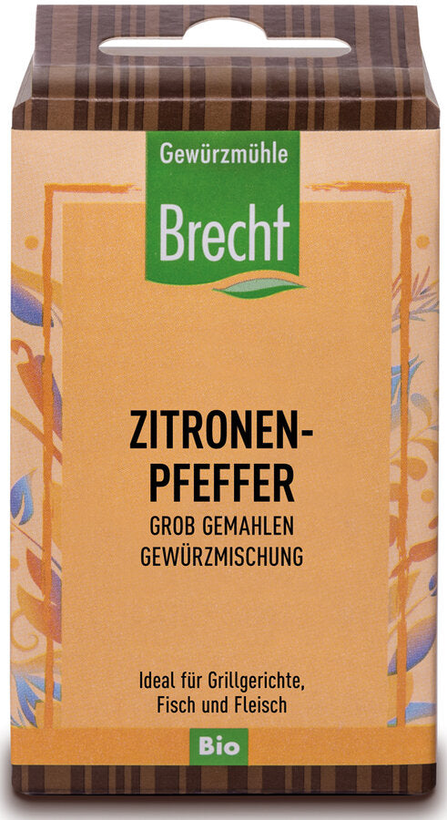 Gewürzmühle Brecht lemon pepper roughly ground, 40g - firstorganicbaby