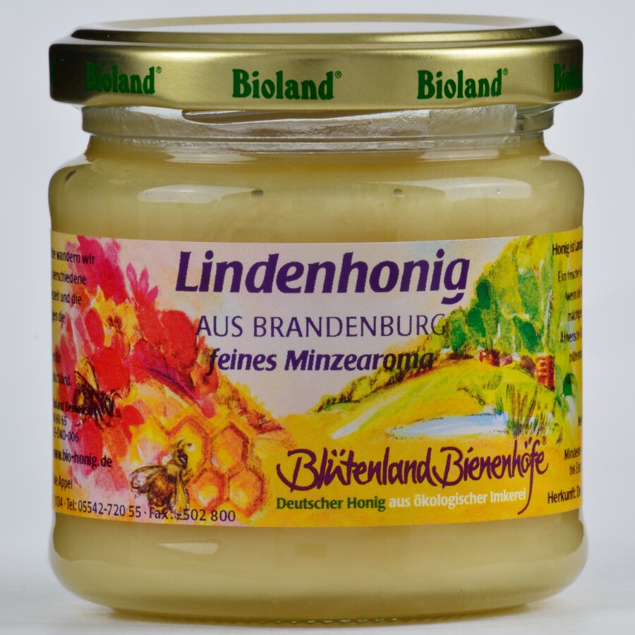 Blütenland Bienhöfe linden honey, 250g - firstorganicbaby
