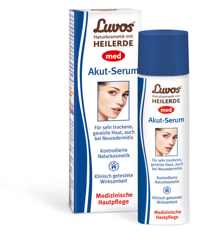 Care effect of the Luvos med series: healing, protecting, moistening, soothing & repairing. Medical skin care formula of valuable healing earth, skin-calming and regulating plant and herbal extracts intensively provides moisture, regenerated, has a leak and helps to rebuild the skin's own lipid barrier of dry, heavily stressed skin.