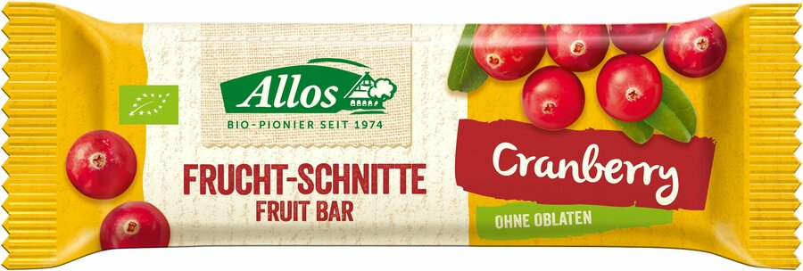 A very special pleasure is the Cranberry fruit cuts from Allos: the herb acid aroma of this extraordinary cranberry variety is refined with sour cherries and a noble almond note.