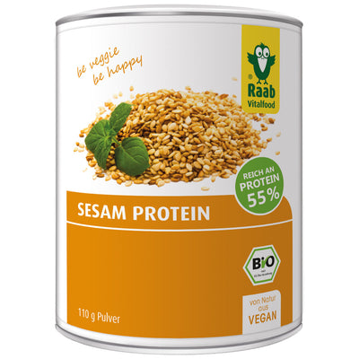 The Raab Bio Sesam protein is obtained through gentle denoting and grinding and impresses with its wonderful, slightly nutty aroma. Proteins contribute to the increase and preservation of muscle mass. This makes sesame protein an ideal vegetable protein source for active people and athletes.