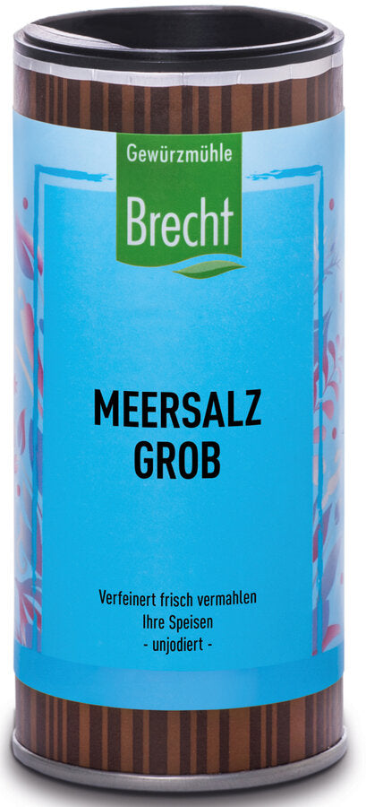 2 x Gewürzmühle Brecht sea salt roughly unjustened, 100g
