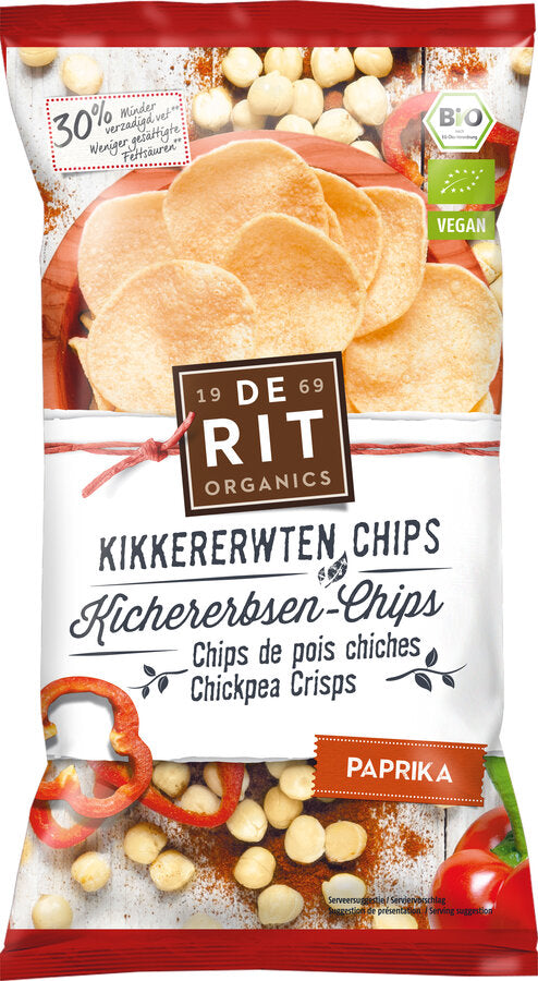 Wonderfully crispy chickpea chips are refined with spicy peppers. With 30% less saturated fatty acids than conventional potato chips, they ensure pure nibbling enjoyment.