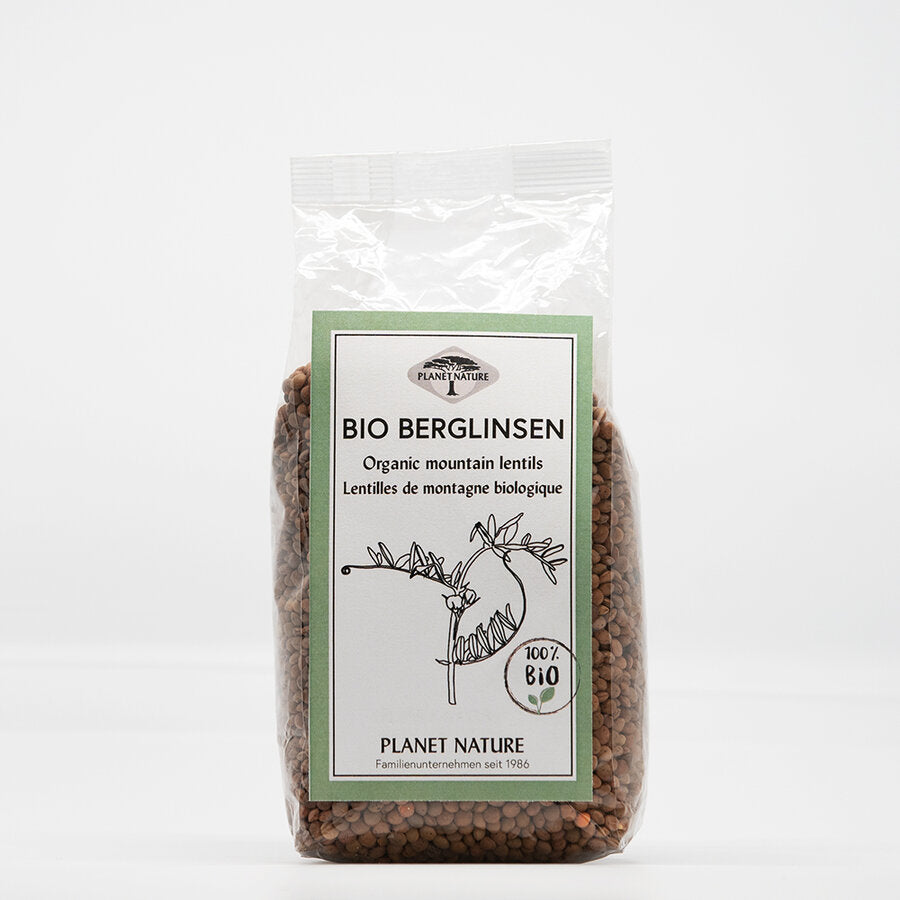 3 x Planet Nature Bio mountain lentils, 500g