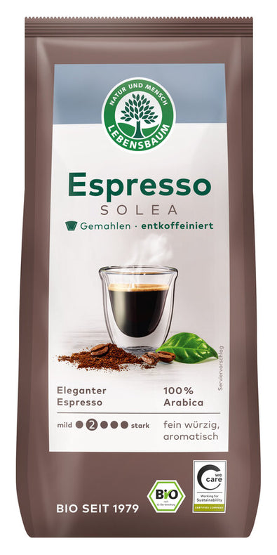 Elegantly roasted espresso - gently aromatic