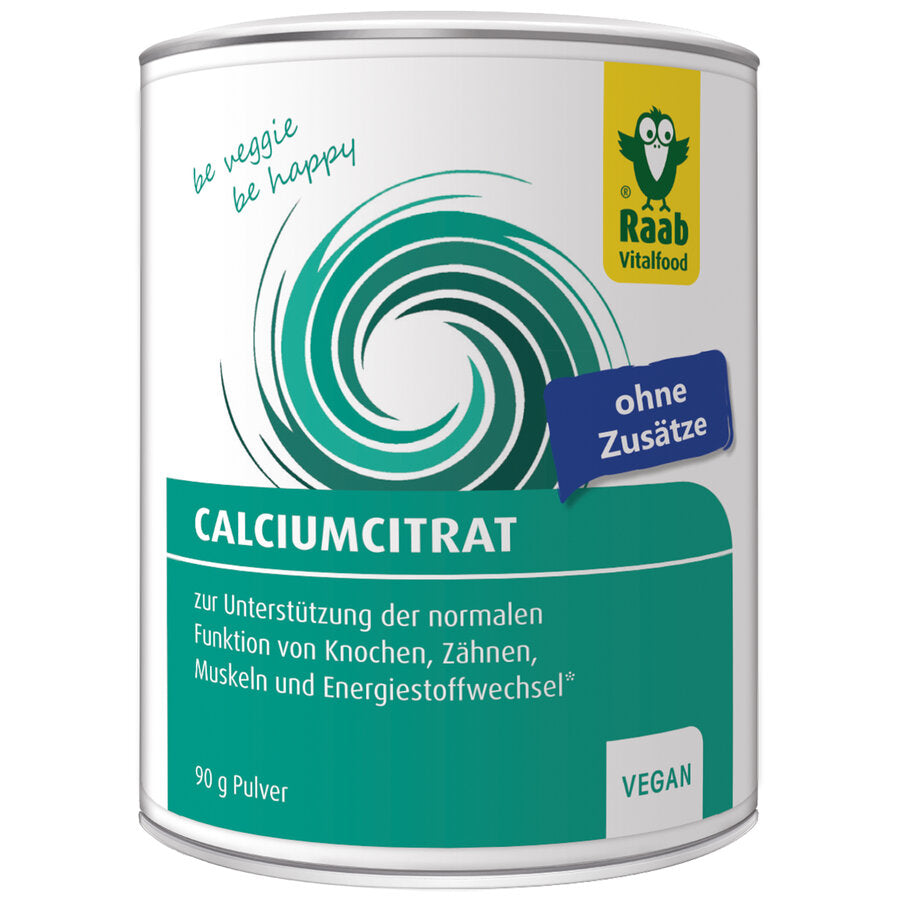 Calcium citrate to support the normal function of bones, teeth, muscles and energy metabolism