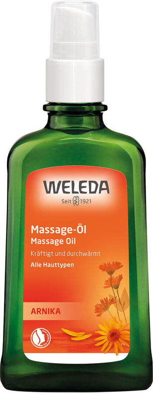 Do you fancy movement? A warming massage before or after sports with Weleda Arnika massage oil promotes blood circulation, loosens the muscles and thus protects against uncomfortable sore muscles. The composition with extracts from arnic blossoms and birch leaves, as well as sunflower and olive oil strengthens the skin functions and keeps the skin elastic. The natural lavender and rosemary scent is pleasantly activating. Masseurs and athletes appreciate the Arnika massage oil.