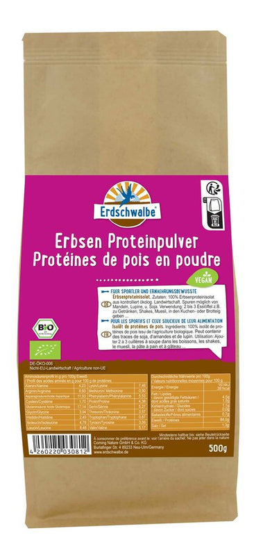Erdschwalbe pea protein powder, 500g - firstorganicbaby