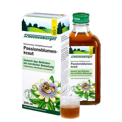 Schoenenberger® Passion Flower herb, Naturr. Medical plant juice organic, 200ml