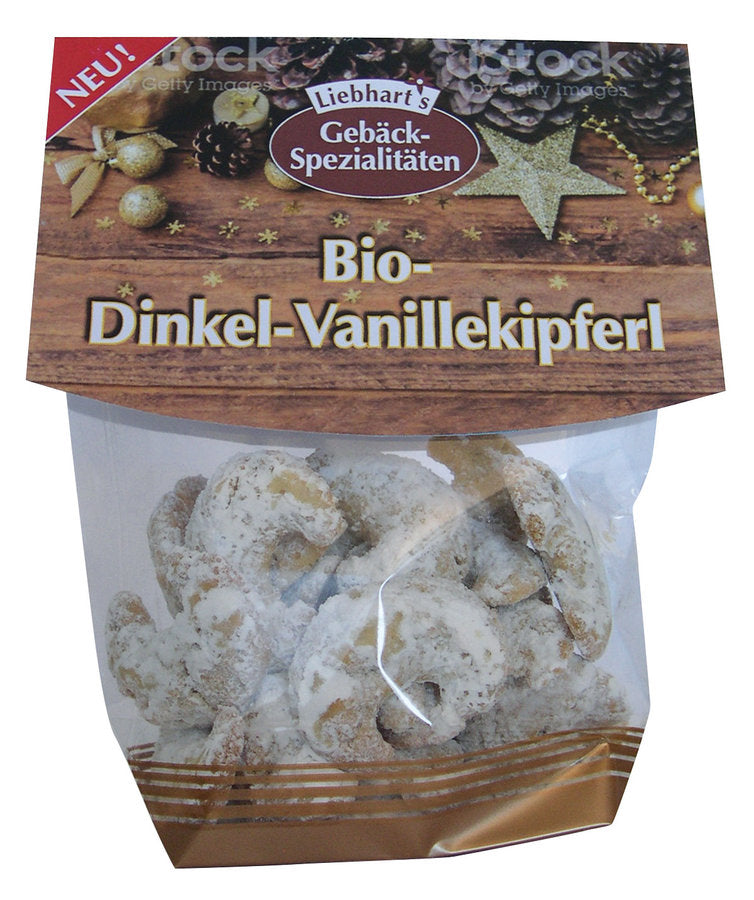 Liebhart´s Gesundkost Bio-Dinkel-Vanille-Kipferl, 125g - firstorganicbaby