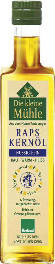 Organic rapeseed kernel oil nutty-fine-warm-hot