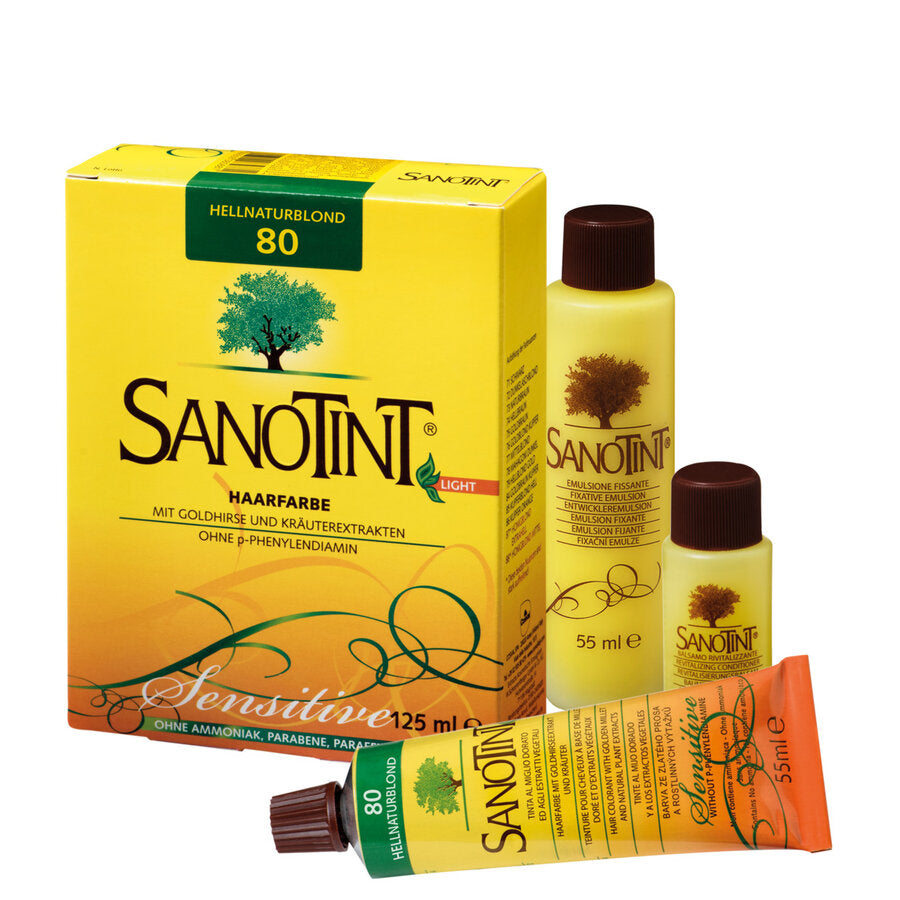 Sanotint® hair color sensitive No. 80 Hell Naturalblon, 125ml - firstorganicbaby