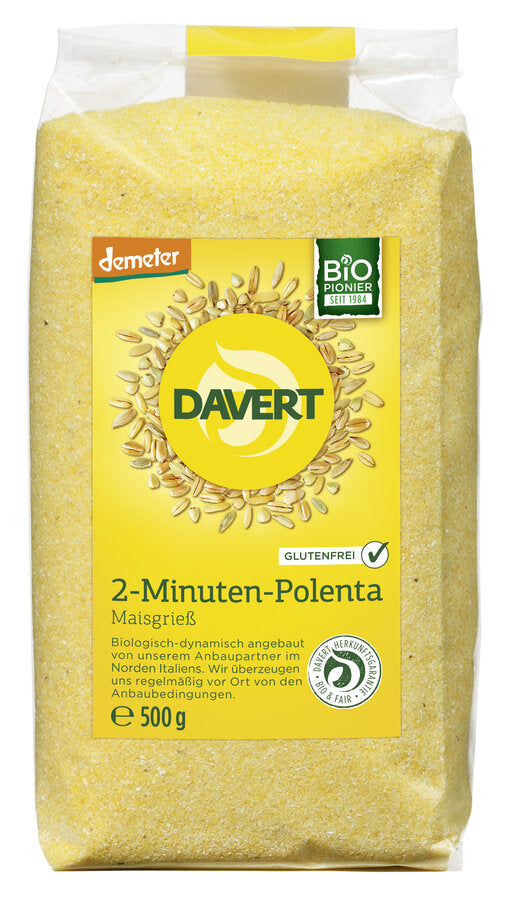 To produce the 2-minute polenta, corn welds are ground into semolina, gently pre-cooked and then dried again.