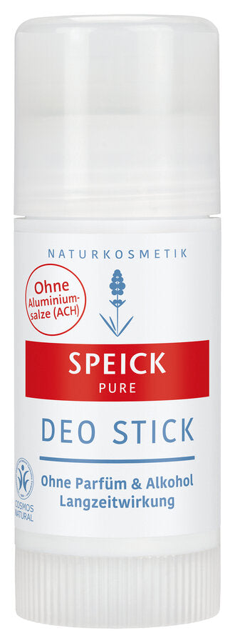 100 % pure, 100 % effect. The Speick Pure Deo Stick has its own deodorant principle. In addition to its long -term effects, it also binds and neutralizes smells that have already arisen - and without alcohol and aluminum salts (oh). Certainly completely dispensed with fragrances. Skin -calming reed ear extract and skin creaming liquid wax maintain the skin in use. Perfect care for the sensitive armpit. With the unique extract of the high alpine speech plant.