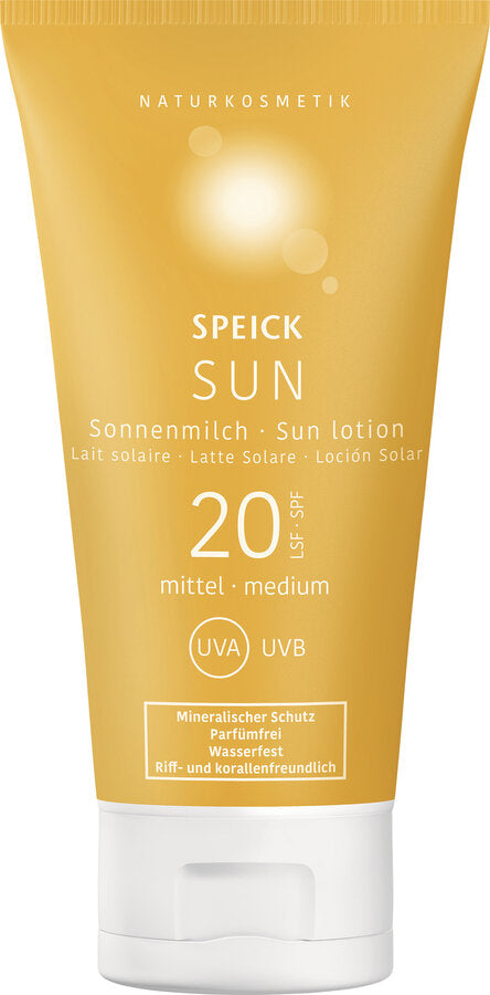 Light, very well retracting consistency with medium sun protection for the body. 100 % natural mineral sun protection based on zinc oxide. Reliable immediate protection before UVA and UVB radiation with waterproof effect. Free of aluminum and perfume. Very well tolerated for all skin types. The contained skin barrier-efficiency complex supplies the skin with intensive care. Biologically easily degradable, to protect the environment. Riff and coral-friendly.