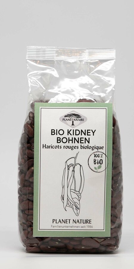 3 x Planet Nature Bio Red Kidney Beans, 500g - firstorganicbaby
