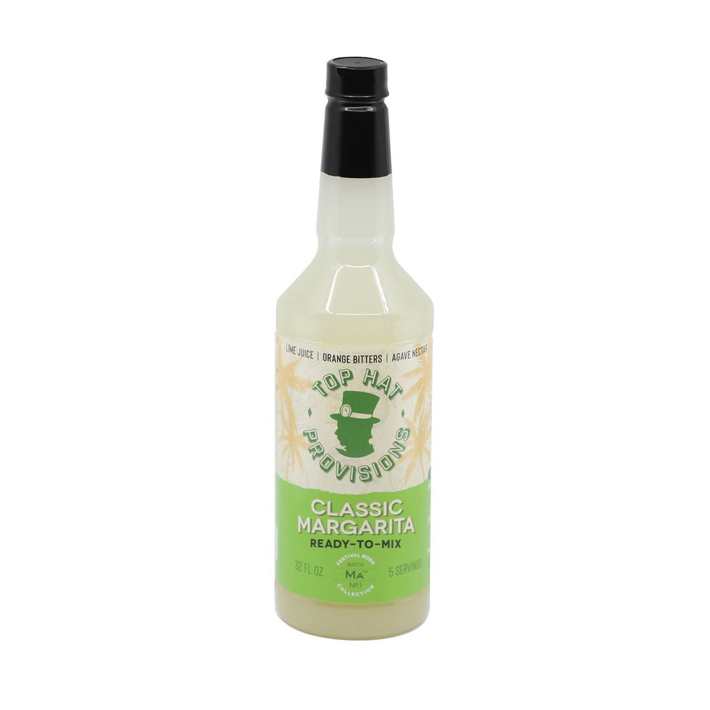 Top Hat Classic Lime Margarita Mix (made with agave nectar & organic lime juice) - 32oz Bottle - firstorganicbaby