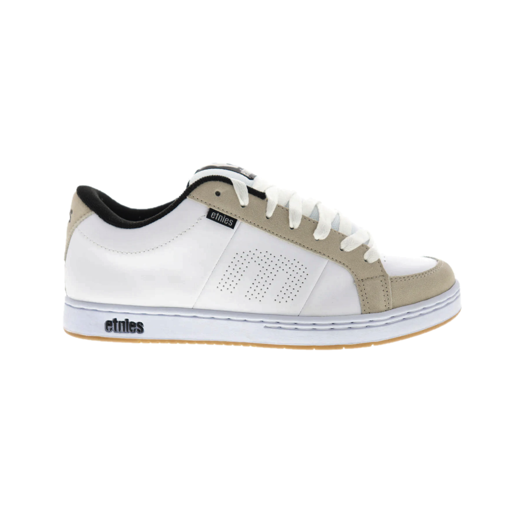ETNIES 4101000091 105 KINGPIN MN'S (Medium) White/White/Gum Nubuck/Synthetic Skate Shoes