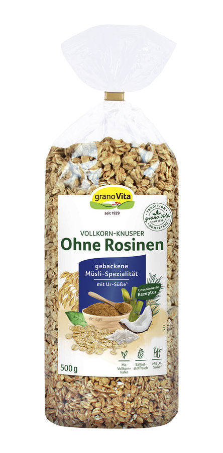 granoVITA Vollkorn-Knusper ohne Rosinen, 500g - firstorganicbaby