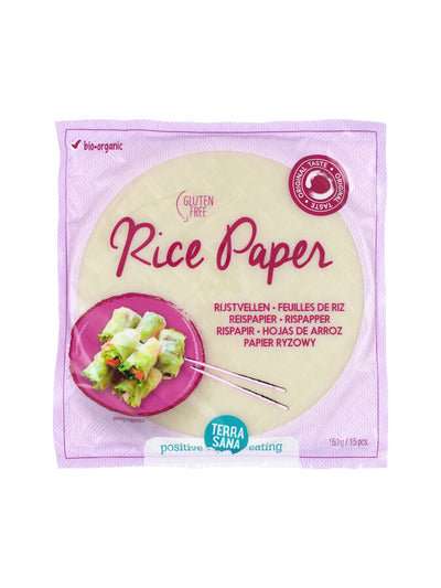With organic frame paper you can make the most delicious gluten-free spring rolls at home. In a few minutes you can enjoy a low-calorie street food snack or lunch. Also works great for summer roles (not fried).