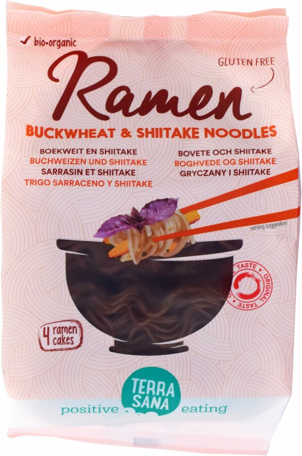 Ramen are the perfect noodles for (miso) soup. You stay nice in the texture. We make these organic ramen from buckwheat and shiitake. Enjoy 100% gluten -free!