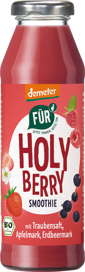 FÜR Holy Berry Smoothie mit Traubensaft, Apfelmark, Erdbeermark, 0,28l - firstorganicbaby