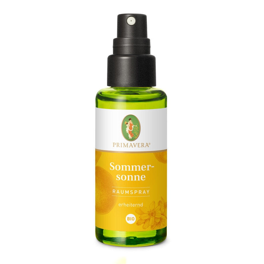 Fragrance effect: amusing, fragrance profile: fruity, warm; With the Sommer Sun Room spray, the sun-Sommer-South feeling can be brought into your own home at any time.