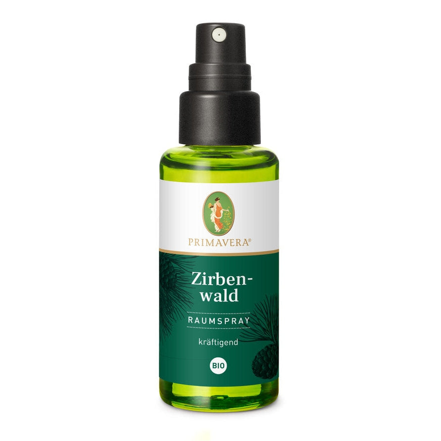 Fragrance effect: strong, fragrance profile: woody, fresh, warm; The Zirbenwald space spray and gives strength, clarity and confidence. It brings the forest to our home.