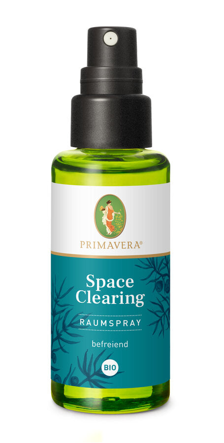 Fragrance effect: liberating, fragrance profile: spicy-herb; The space spray Space Clearing cleans and frees the home with the scent of white fir, rhododendron and juniper berry from all negative thoughts, feelings and energies.
