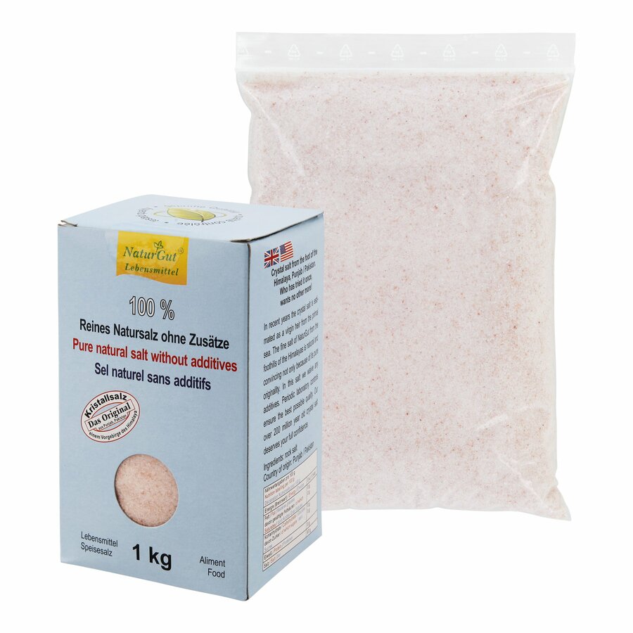 Naturgut crystal salt finely in the box, 1kg - firstorganicbaby