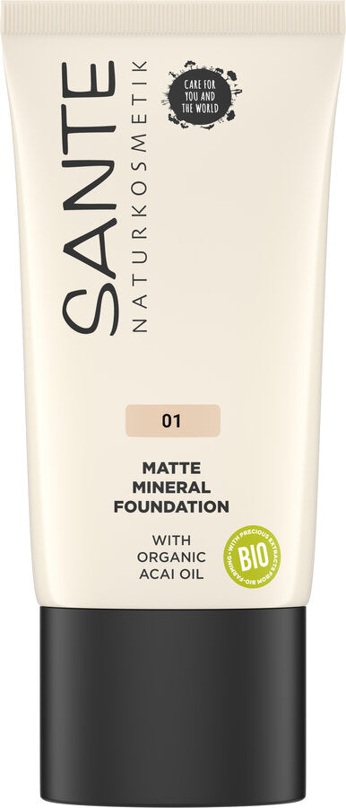 Of course, matte make -up finish with medium opacity - ideally suited for combination skin to oily skin, which nevertheless does not want to do without a healthy radiant complexion. Protects the skin from free radicals and compensates for the complexion. With organic acai oil, jojoba oil, vitamin E and shea butter.