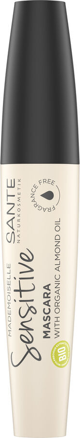 3 x Sante Mademoiselle Sensitive Mascara 01 Black - longer delivery time, 12ml - firstorganicbaby