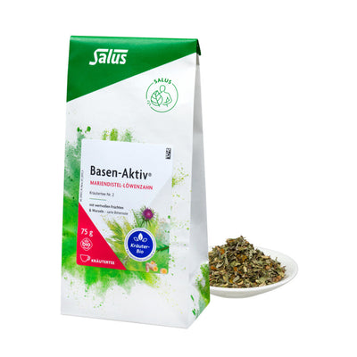 With valuable fruits and roots delicate bitter note salus tea quality since 1916