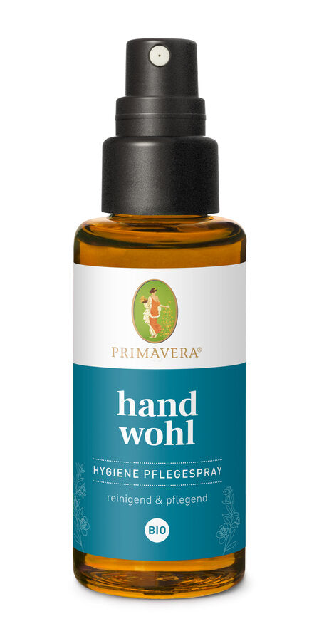 Hand hygiene is one of the most important measures to protect yourself. The freshly fragrant handwohl hygiene care spray with antimicrobially effective organic alcohol cleans and protects the skin evenly and reliably. The 100 % natural pure essential oils, in particular manuka oil, and organic plant water are known for their powerful protective, cleaning and skin -friendly effect. The spray offers a clean skin feeling, at home and on the go.