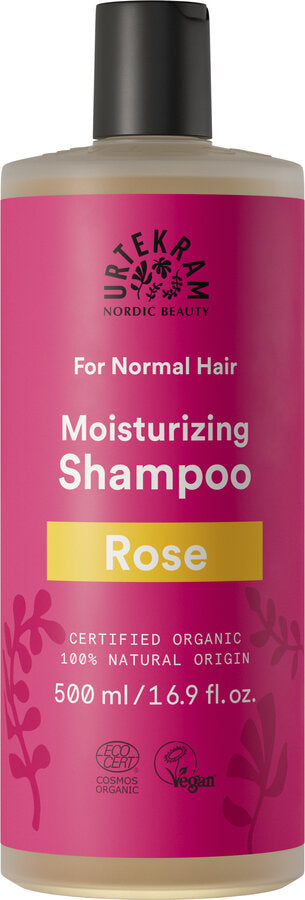 Biological rose Gerania oil is known for its calming and nourishing properties and gives flower soft skin and well -groomed hair with rose flower water and extract. The rose care line with its flower gardens fragrance of the noble Damascus rose beyond the senses and brings the sea of ​​flower to your home from the Danish Marian. It is not for nothing that the home of Urtekram is considered the "city of roses".