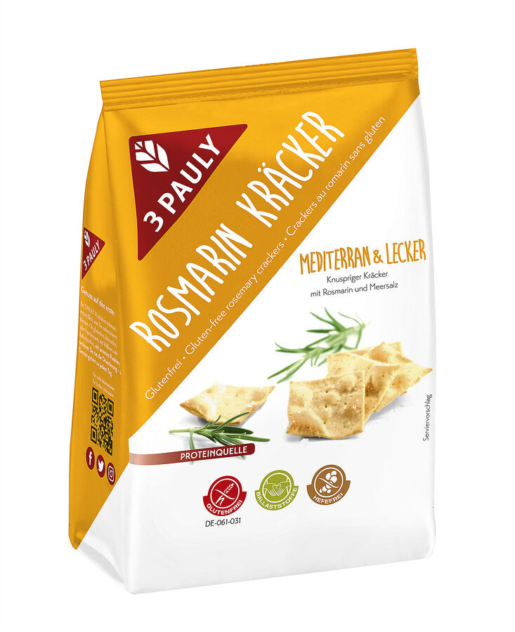 Rosmarin Kräcker Mediterranous & delicious crispy cracker with rosemary and sea salt