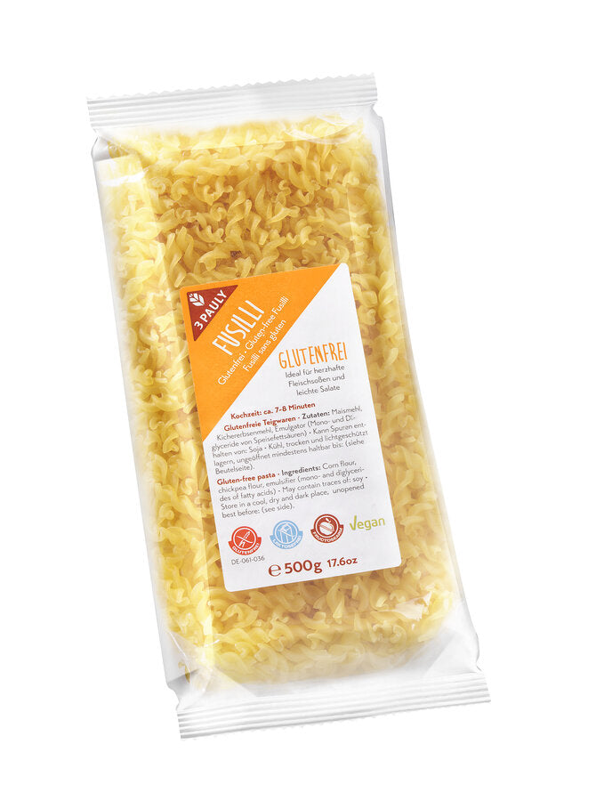 Fusilli gluten -free ideal for heart -sized meat sacmons and light salads