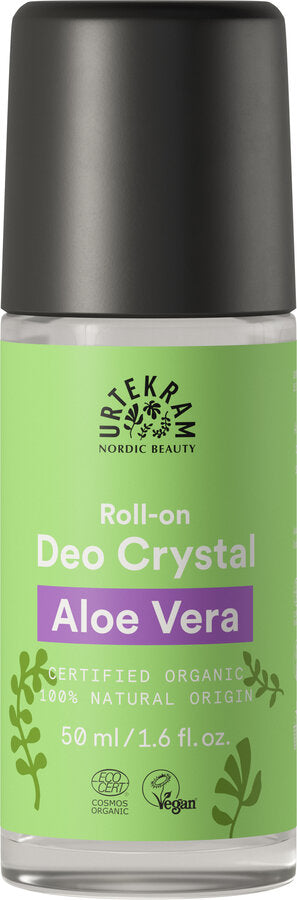 The aloe vera crystal deor roller effectively protects against smells. Biological aloe vera in combination with natural mineral salts desodorate in a natural way and donate moisture. Enriched with lively orange peel oil, the aloe vera crystal scooter gives a wonderfully fresh fragrance after sun-ripened orange.