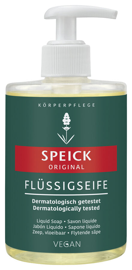 The Speick original liquid soap cleans mild. It offers optimal protection due to its special re -greasing and gently maintains stressed hands. With the unique extract of the high alpine Speick plant from controlled biological game collection (KBW).