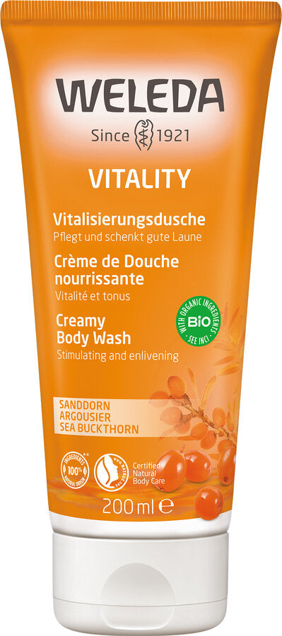 Warmth and power of the sun. Cremedusche with a vitalizing fragrance, nourishes with the soft, cleans gently thanks to mild surfactants on a vegetable basis and preserves the skin moisture. Skin compatibility dermatologically approved."