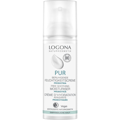 The logona pure soothing moisturizer of natural origin maintains sensitive skin with intensive moisture and is particularly compatible. The pH-skin-neutral, delicate melting texture with natural probiotics supports the skin protection barrier and mitigates skin irritation such as feelings of tension, redness and tingling: of course pure, vegan & without perfume. Dermatologically tested.