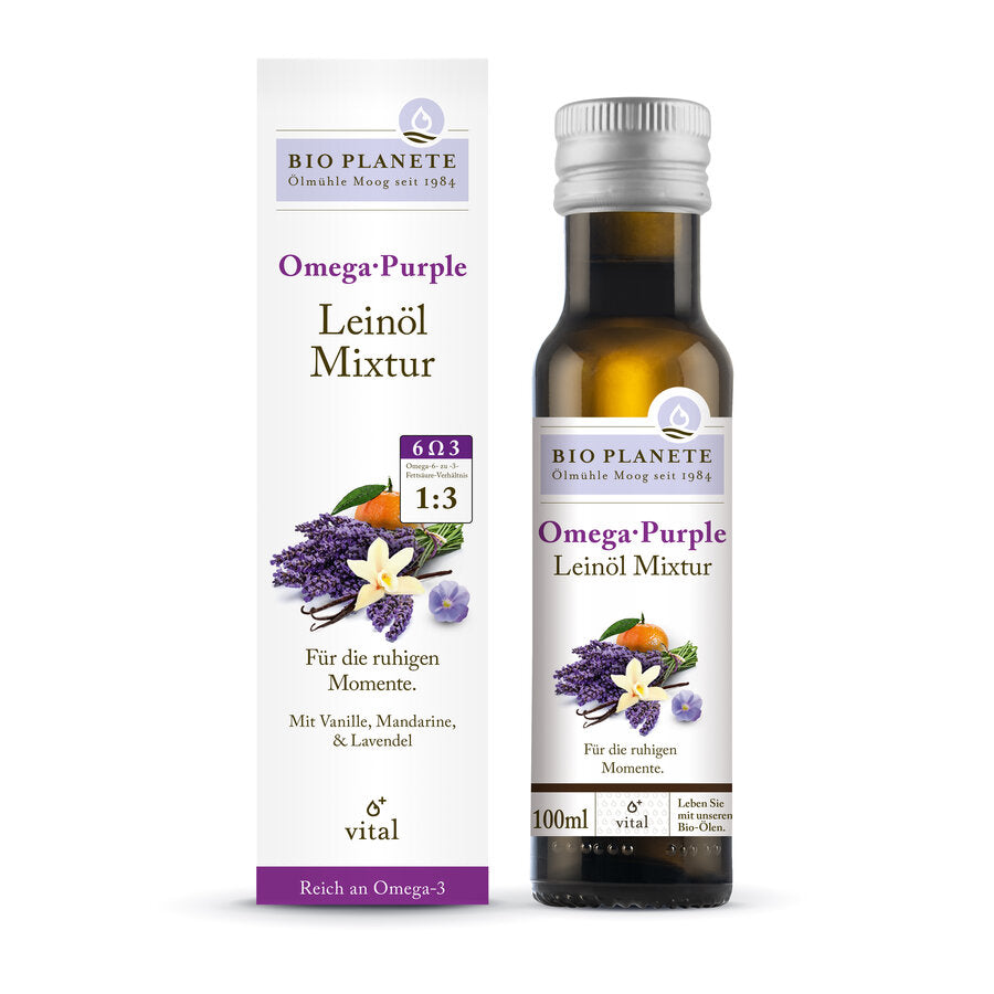 The oil with the lovely tart taste of vanilla, lavender and a delicate fruity note is ideal for vegan milk, tea and tomato salad. It is particularly rich in the valuable omega-3 fatty acids.