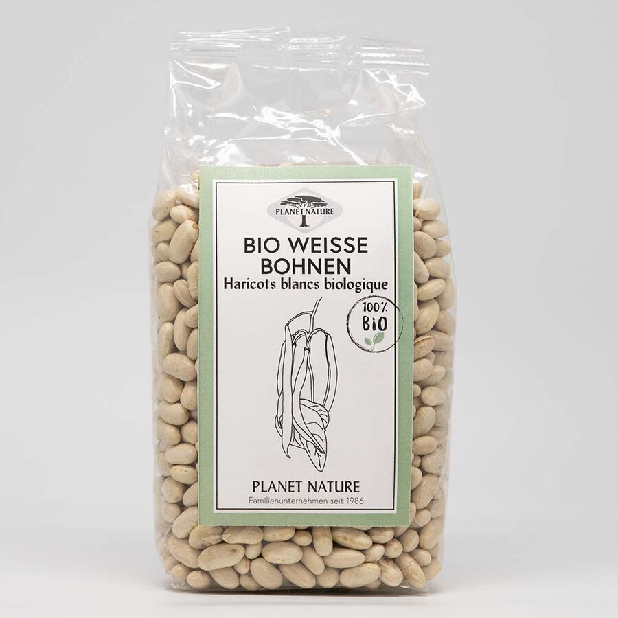 3 x Planet Nature Bio White Beans, 500g - firstorganicbaby