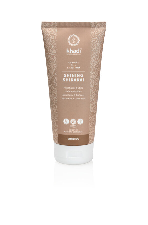 Khadi Naturkosmetik Ayurvedic Elixir Shampoo Shining Shikakai, 200ml - firstorganicbaby
